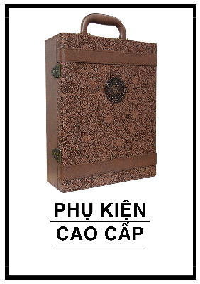 Hộp da đôi nâu